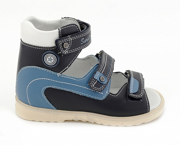 Сандалии ортопедические  голубой/синий 13-103  фото 3