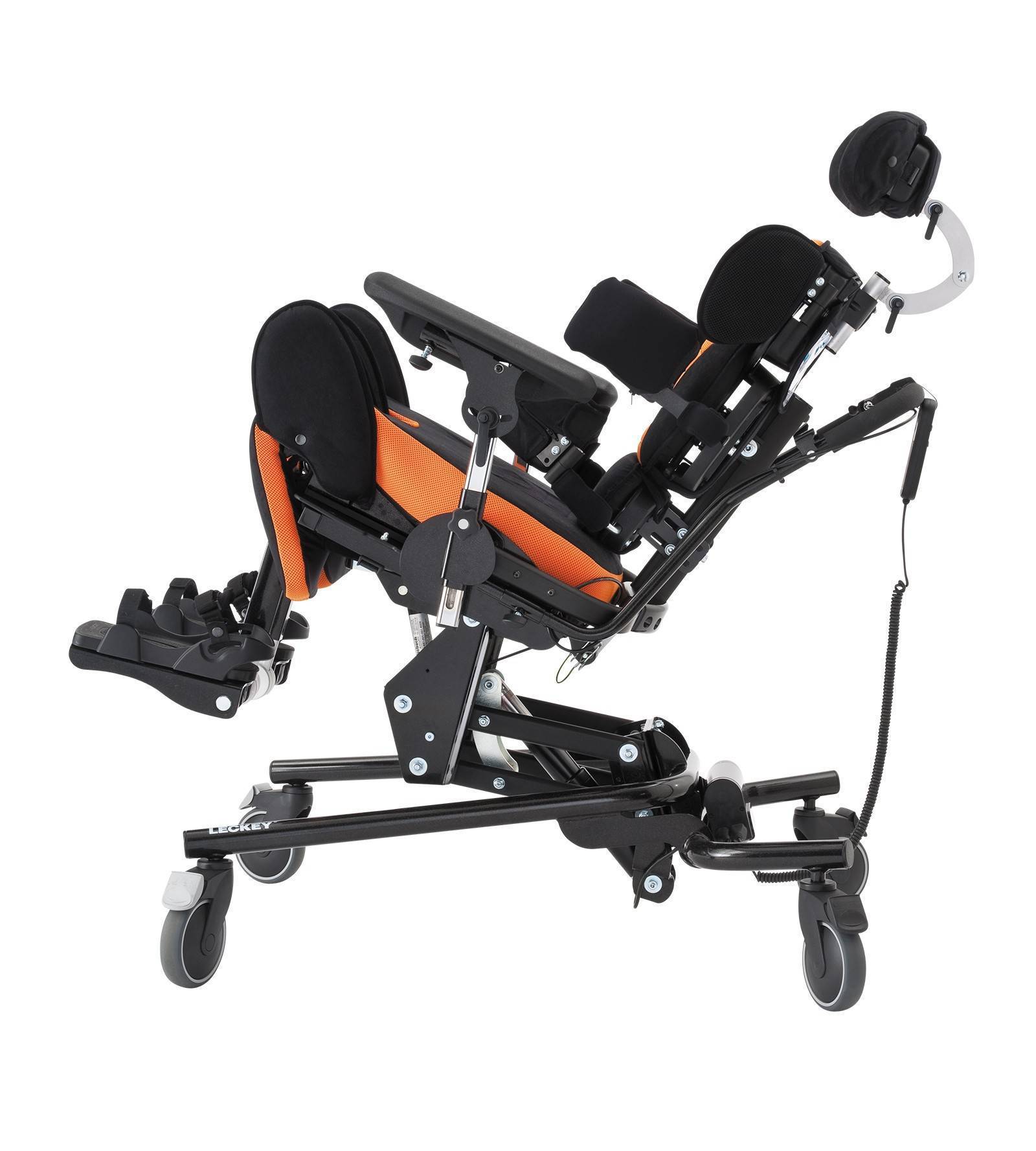 Ортопедическое кресло Майгоу Макс на шасси Hi-Low синий (комплектация 1) фото 2