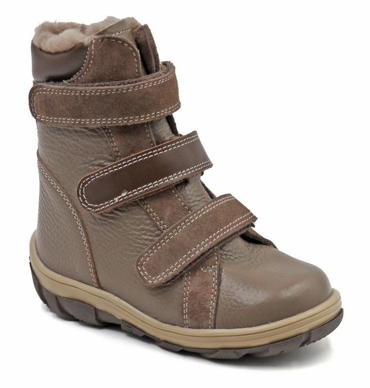 Ботинки ортопедические детские зимние Ортомода 21189-ХМ-212 светло-коричневые на меху фото 1