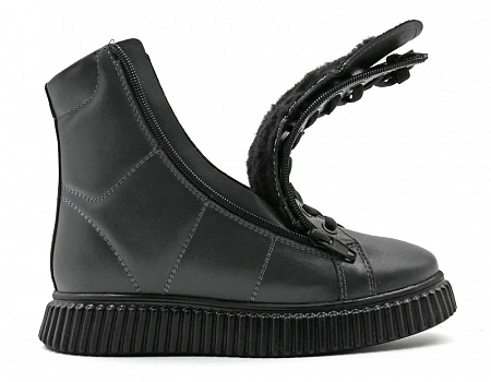 Обувь ортопедическая сложная на утепленной подкладке ботинки детские цв.черный 43071-Х-904 ДЦП фото 5