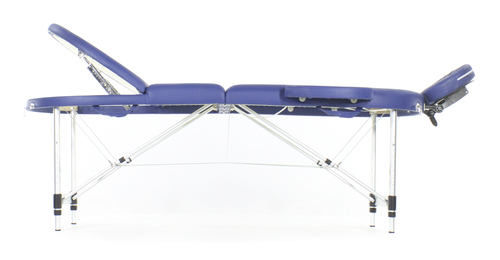 Массажный стол складной MED-MOS JFAL03 3-х секционный, овал, алюминиевая рама фото 2
