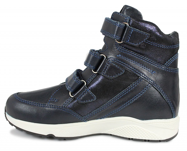 Ботинки осенние темно-синие 65-132  фото 3